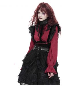 Chemisier Gothique 'Radegonda' Rouge