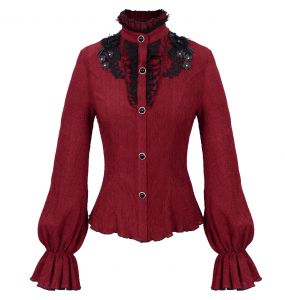 Chemisier Gothique 'Radegonda' Rouge