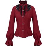 Chemisier Gothique 'Radegonda' Rouge