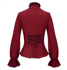 Chemisier Gothique 'Radegonda' Rouge