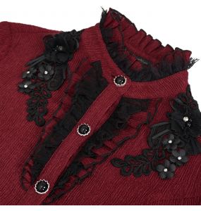 Chemisier Gothique 'Radegonda' Rouge