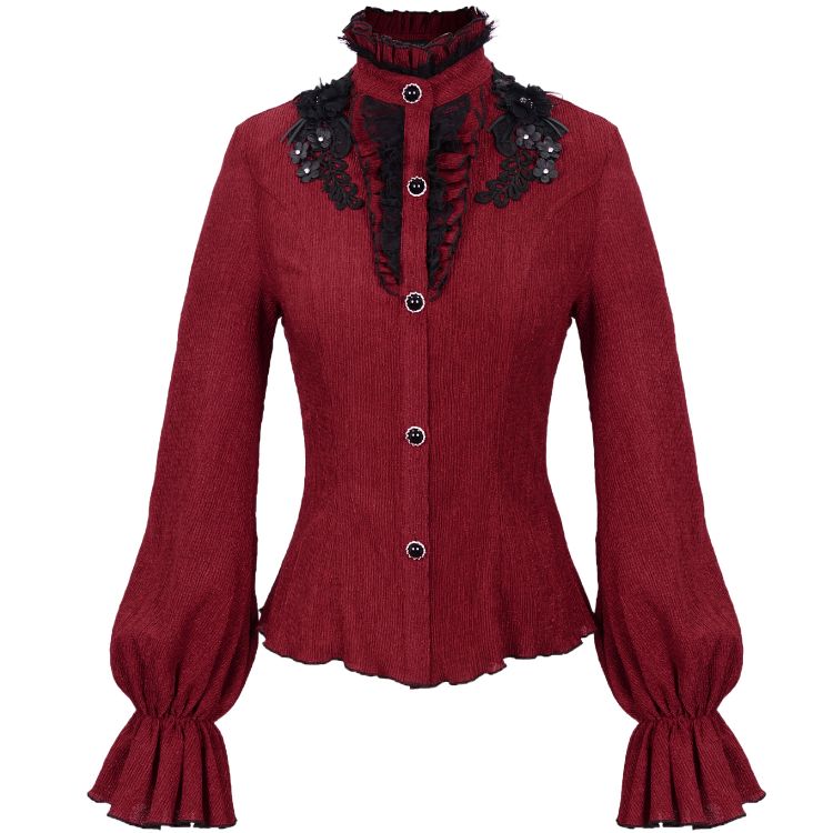 Chemisier Gothique 'Radegonda' Rouge