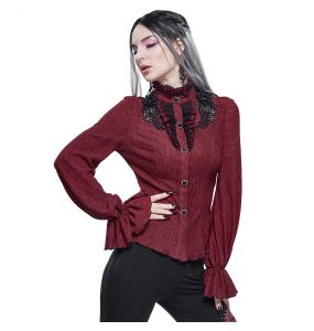 Chemisier Gothique 'Radegonda' Rouge