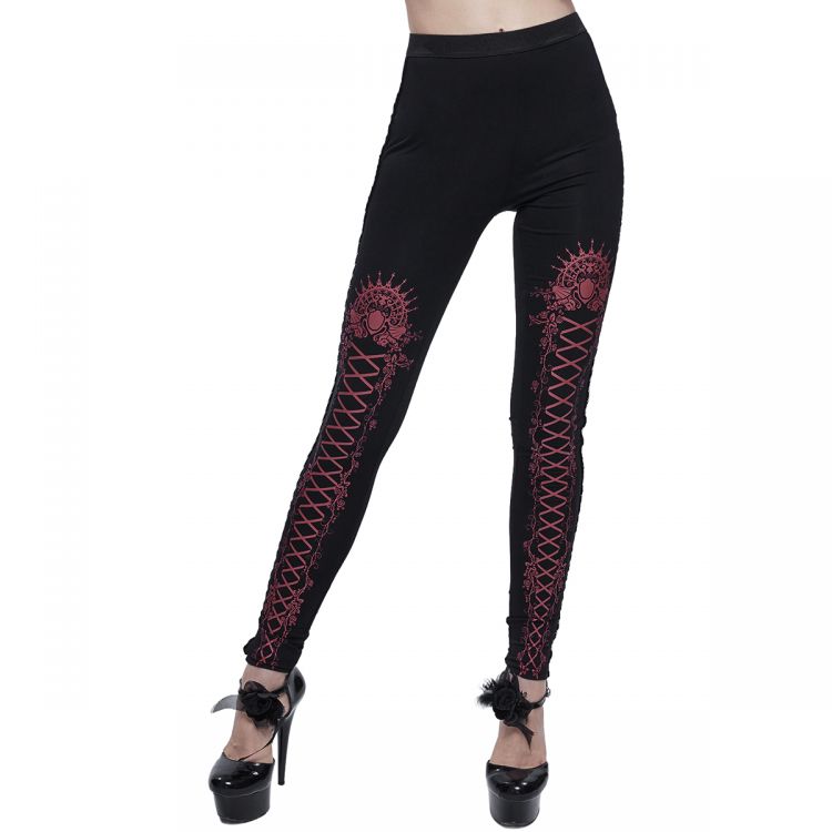 Black and Pink 'Radegonda' Leggings