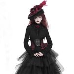 Chemisier Gothique 'Radegonda' Noir