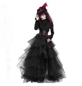 Chemisier Gothique 'Radegonda' Noir