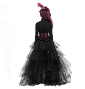 Sexy Black 'Radegonda' Long Sleeves Blouse