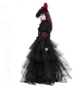 Chemisier Gothique 'Radegonda' Noir