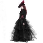 Chemisier Gothique 'Radegonda' Noir