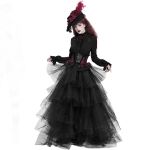 Chemisier Gothique 'Radegonda' Noir