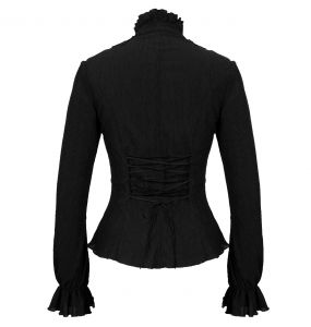 Chemisier Gothique 'Radegonda' Noir
