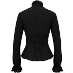 Chemisier Gothique 'Radegonda' Noir