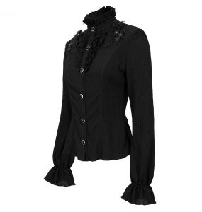 Chemisier Gothique 'Radegonda' Noir