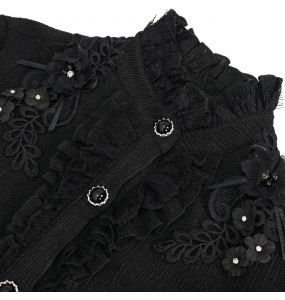 Chemisier Gothique 'Radegonda' Noir