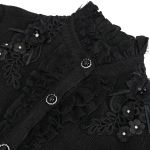 Chemisier Gothique 'Radegonda' Noir