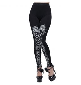 Black and White 'Radegonda' Leggings