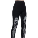 Black and White 'Radegonda' Leggings
