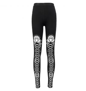 Leggings 'Radegonda' Noir et Blanc