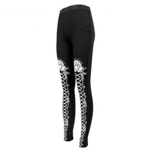 Black and White 'Radegonda' Leggings