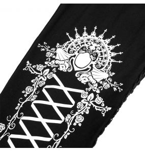 Black and White 'Radegonda' Leggings