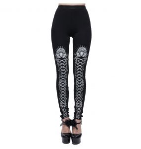 Black and White 'Radegonda' Leggings