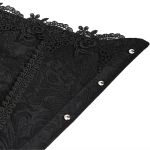 Black 'Radegonda' Cincher Corset