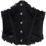 Black 'Radegonda' Cincher Corset