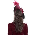 Chapeau 'Ascot' Noir et Rose