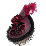 Chapeau 'Ascot' Noir et Rose