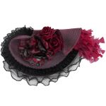 Chapeau 'Ascot' Noir et Rose