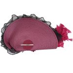 Chapeau 'Ascot' Noir et Rose