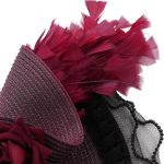 Chapeau 'Ascot' Noir et Rose