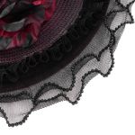 Chapeau 'Ascot' Noir et Rose