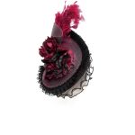 Chapeau 'Ascot' Noir et Rose
