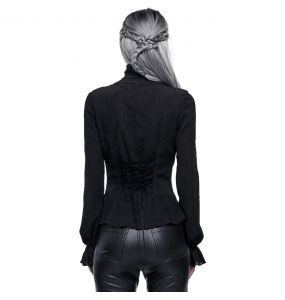 Chemisier Gothique 'Radegonda' Noir