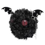 Sac Rond 'Cheshire' en Peluche Noire