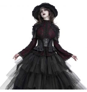 Chapeau Gothique 'Elianor' Noir
