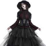 Ceinture Corset 'Amalfriede' en Jacquart Noir