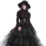 Ceinture Corset 'Amalfriede' en Jacquart Noir