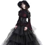 Ceinture Corset 'Amalfriede' en Jacquart Noir