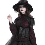 Black Jacquart 'Amalfriede' Corset Belt