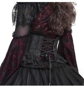 Ceinture Corset 'Amalfriede' en Jacquart Noir