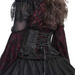Black Jacquart 'Amalfriede' Corset Belt