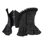 Ceinture Corset 'Amalfriede' en Jacquart Noir