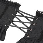 Black Jacquart 'Amalfriede' Corset Belt