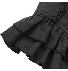 Ceinture Corset 'Amalfriede' en Jacquart Noir