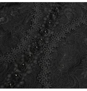 Black Lace 'Malasintha' Long Sleeves Top