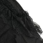 Haut Manches Longues 'Malasintha' en Dentelle Noire