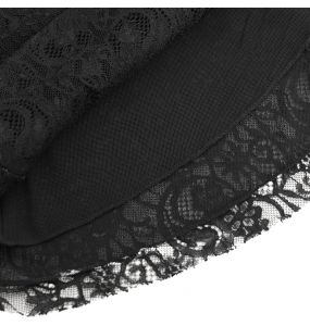 Black Lace 'Malasintha' Long Sleeves Top