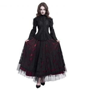 Haut Manches Longues 'Malasintha' en Dentelle Noire